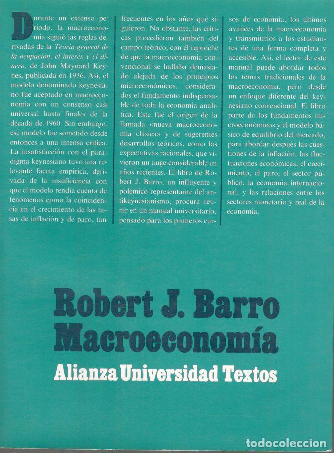 Libros: MACROECONOM&Iacute;A. - BARRO, Robert, J. - Foto 1