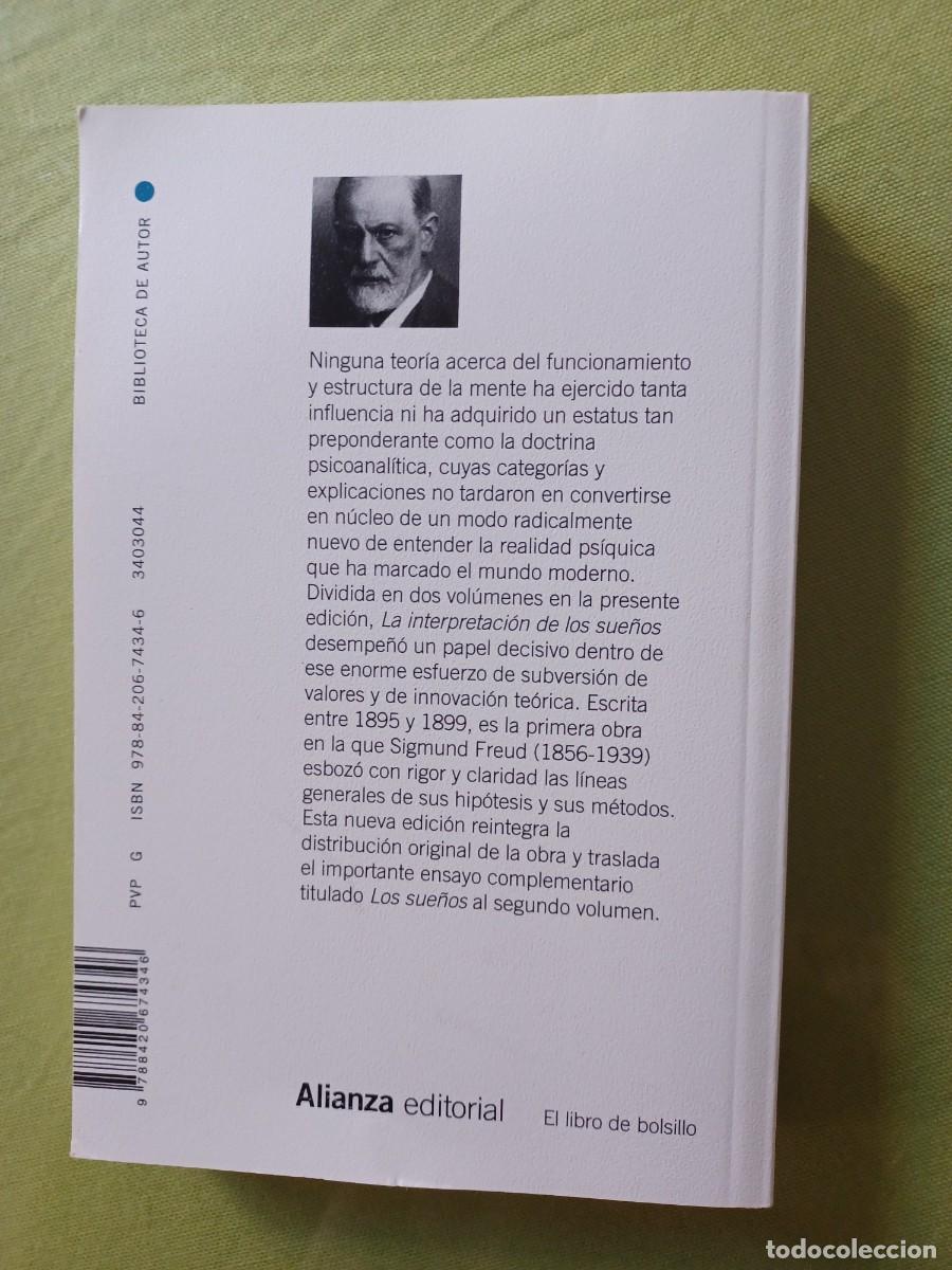 Libros: LA INTERPRETACION DE LOS SUE&Ntilde;OS 1. (SIGMUND FREUD) - Foto 2