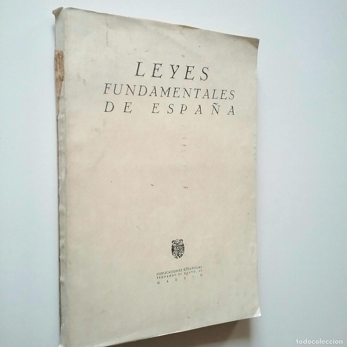 Libros: Leyes fundamentales de Espa&ntilde;a - Foto 1