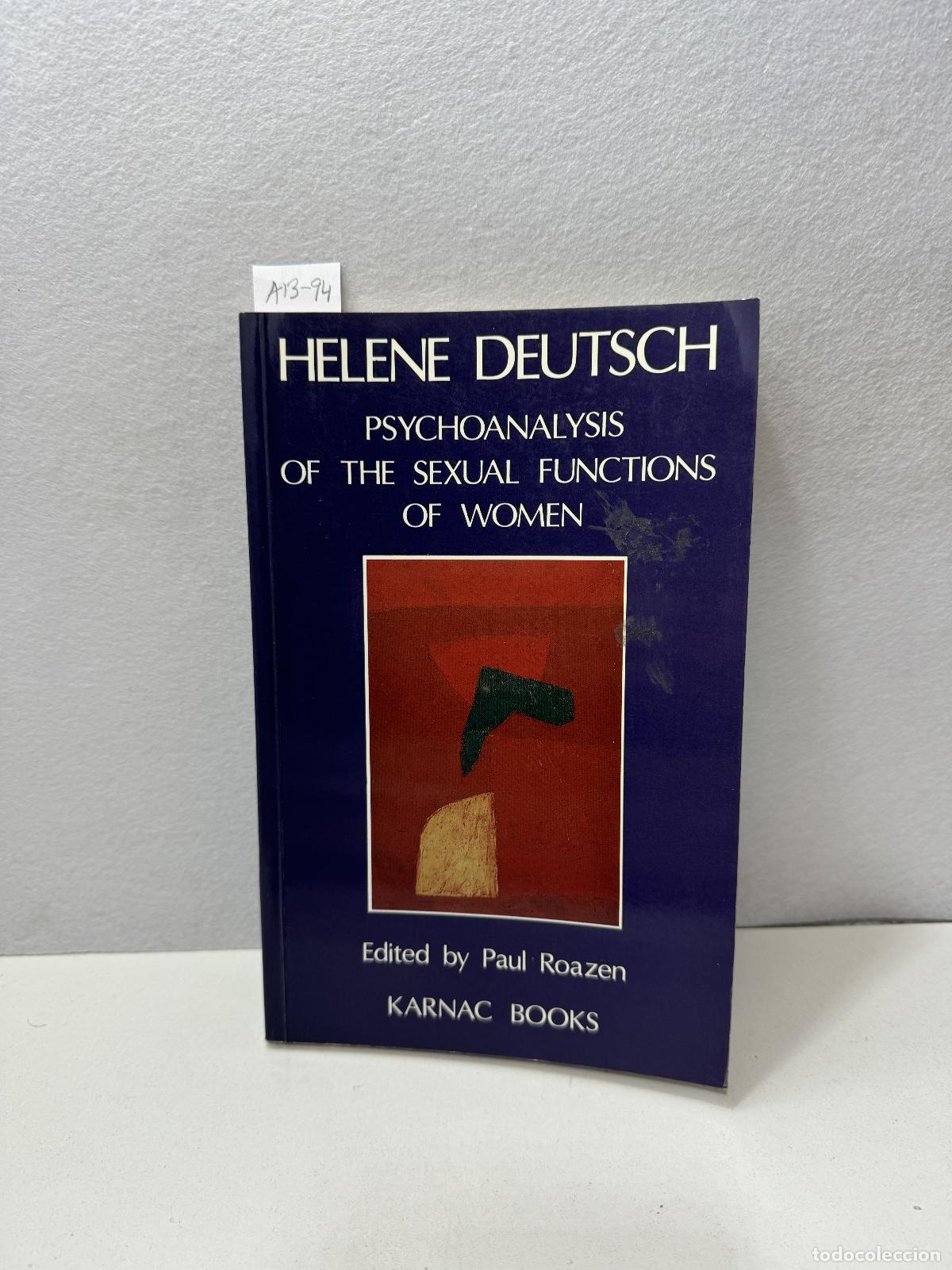 Libros: DEUTSCH, Helene: - Psychoanalysis of the sexual functions of women.
