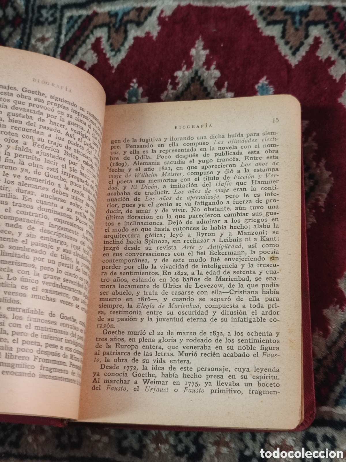 Libros: Fausto Goethe Dorotea Werther Librer&iacute;a Bergua - Foto 4