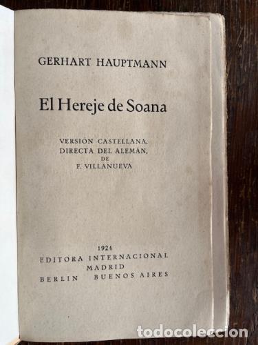 Libros: HAUPTMANN, GERARDO - El hereje de Soana - Foto 2