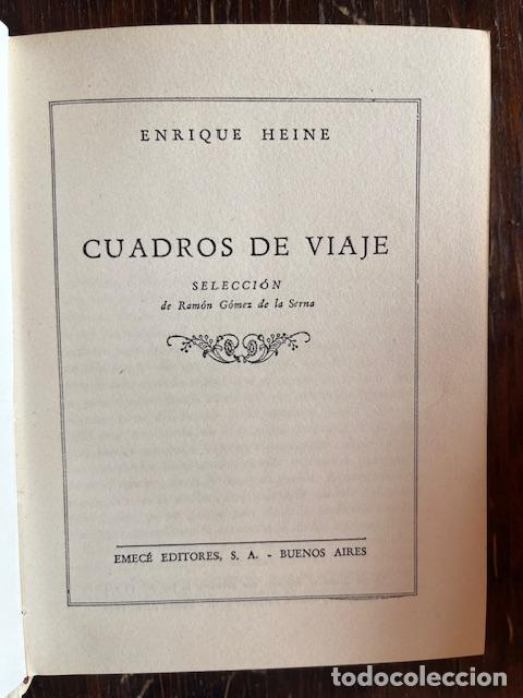 Libros: HEINE, ENRIQUE - Cuadros de viaje - Foto 1