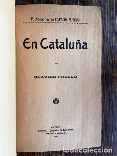 Libros: FROLLO, CLAUDIO - En Catalu&ntilde;a - Foto 1
