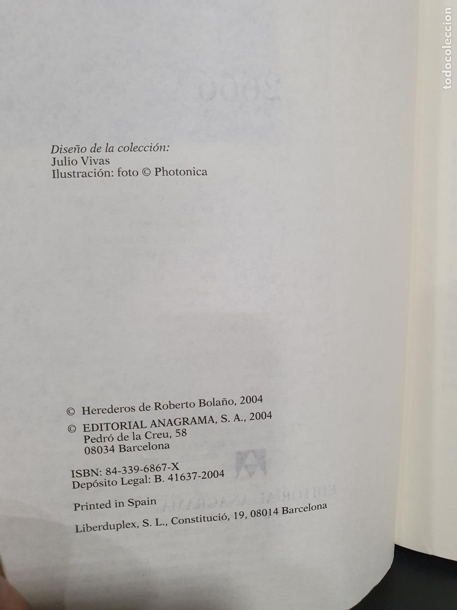 Libros: 2666. Roberto Bola&ntilde;o. Anagrama. 1&ordf; Edici&oacute;n. - Foto 2