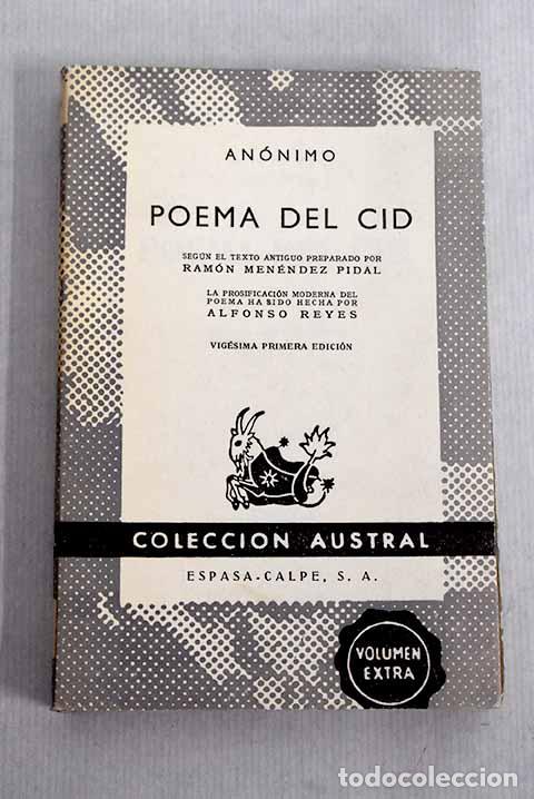 Libros: Poema del Cid: : Espasa Calpe. - Foto 1