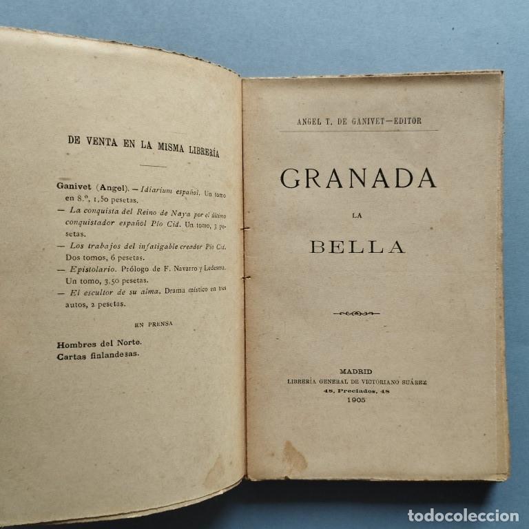Libros: Granada la Bella. - Ganivet, Angel. - Foto 2