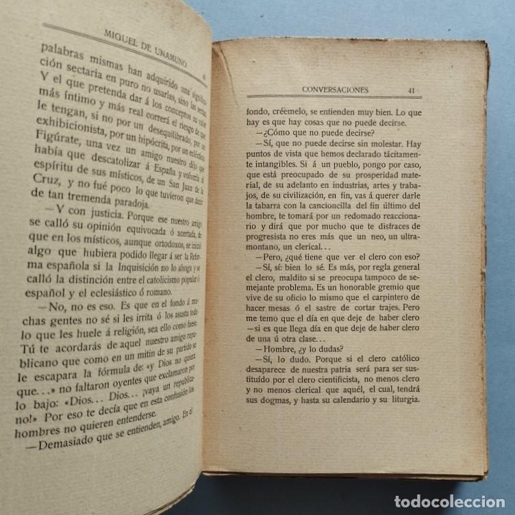Libros: SOLILOQUIOS Y CONVERSACIONES por... - UNAMUNO, Miguel de. - Foto 3
