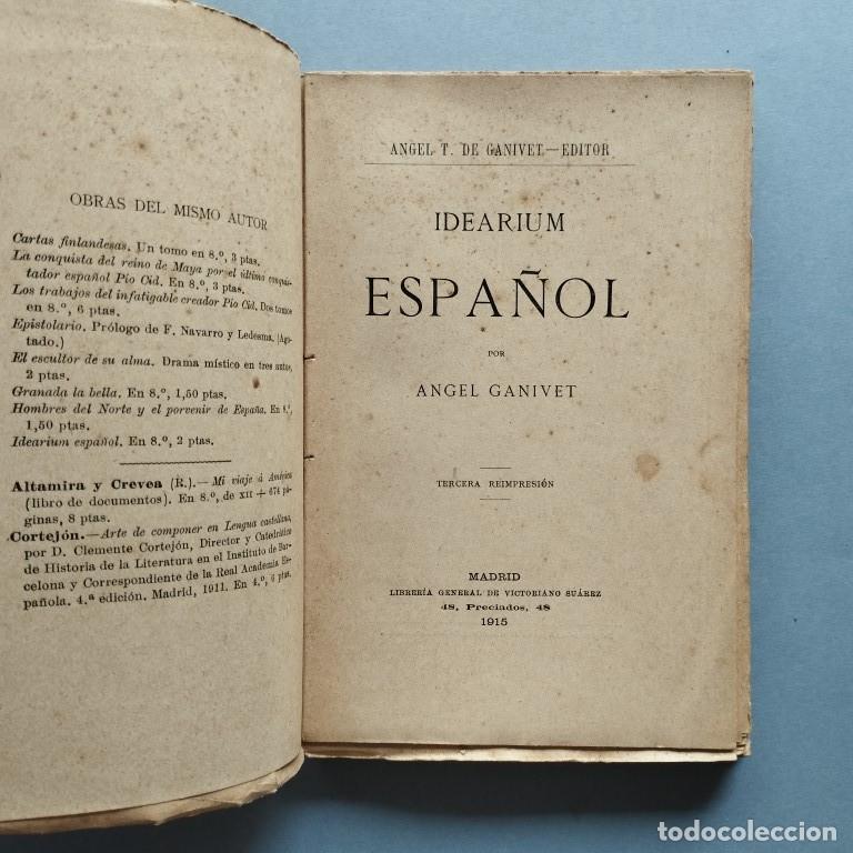 Libros: IDEARIUM ESPA&Ntilde;OL - GANIVET, Angel - Foto 2