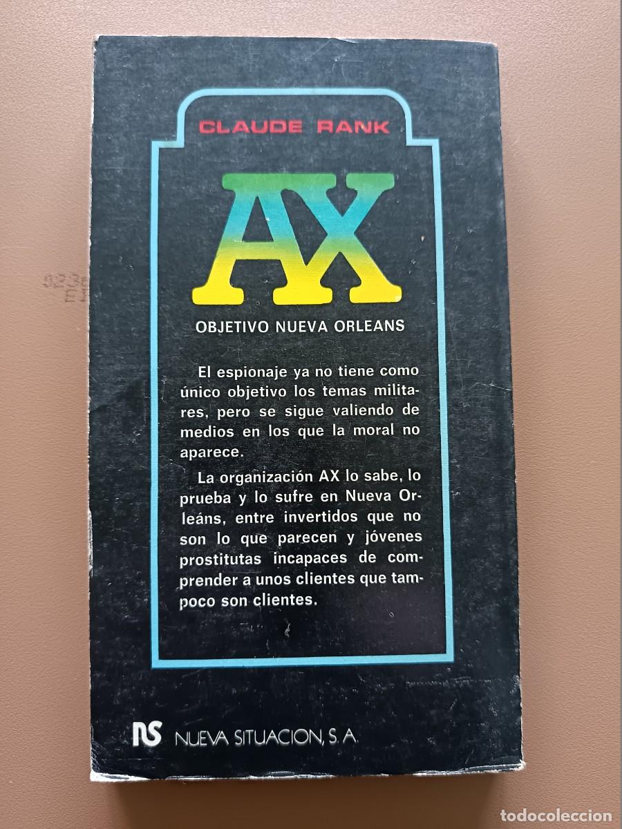 Libros: AX, OBJETIVO NUEVA ORLEANS. CLAUDE RANK - Foto 2