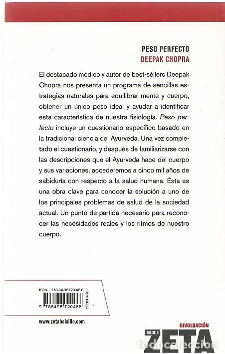 Libros: Peso perfecto - Deepak Chopra / Zeta Bolsillo - Foto 2