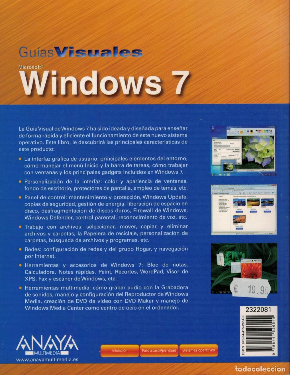 Libros: Windows 7. Gu&iacute;as Visuales Anaya / Miguel Pardo Niebla - Foto 2