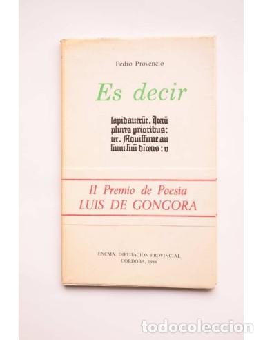 Libros: Es decir - PROVENCIO, Pedro - Foto 1