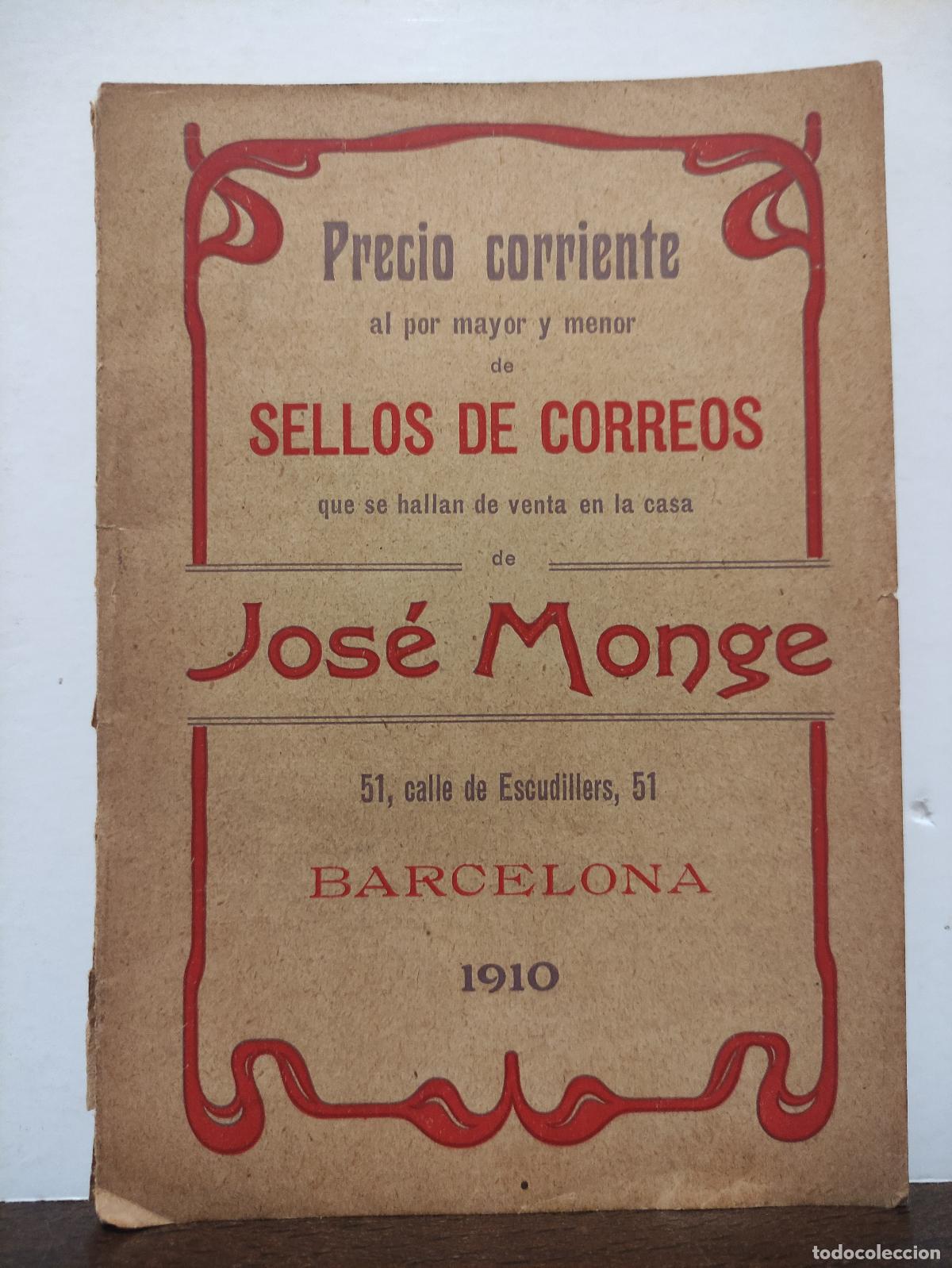 Libros: PRECIO CORRIENTE AL POR MAYOR Y MENOR DE SELLOS DE CORREOS - JOSE MONGE