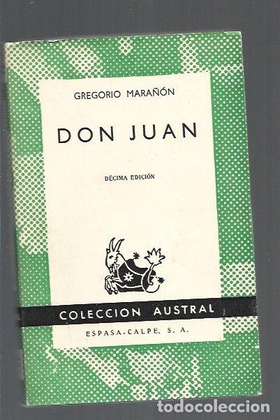 Libros: DON JUAN - MARA&Ntilde;ON, GREGORIO - Foto 1