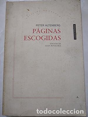 Libros: P&Aacute;GINAS ESCOGIDAS - Peter Altenberg - Foto 1