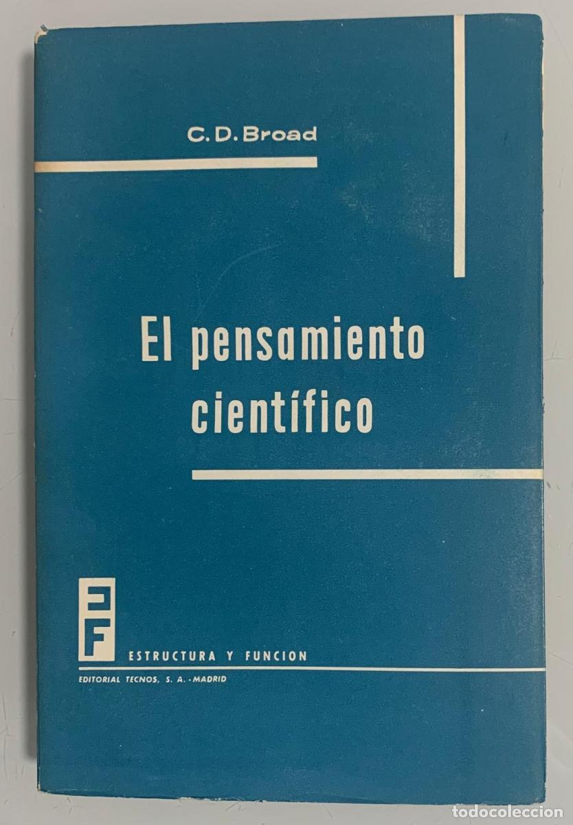 Libros: EL PENSAMIENTO CIENT&Iacute;FICO - C. D. Broad - Foto 1