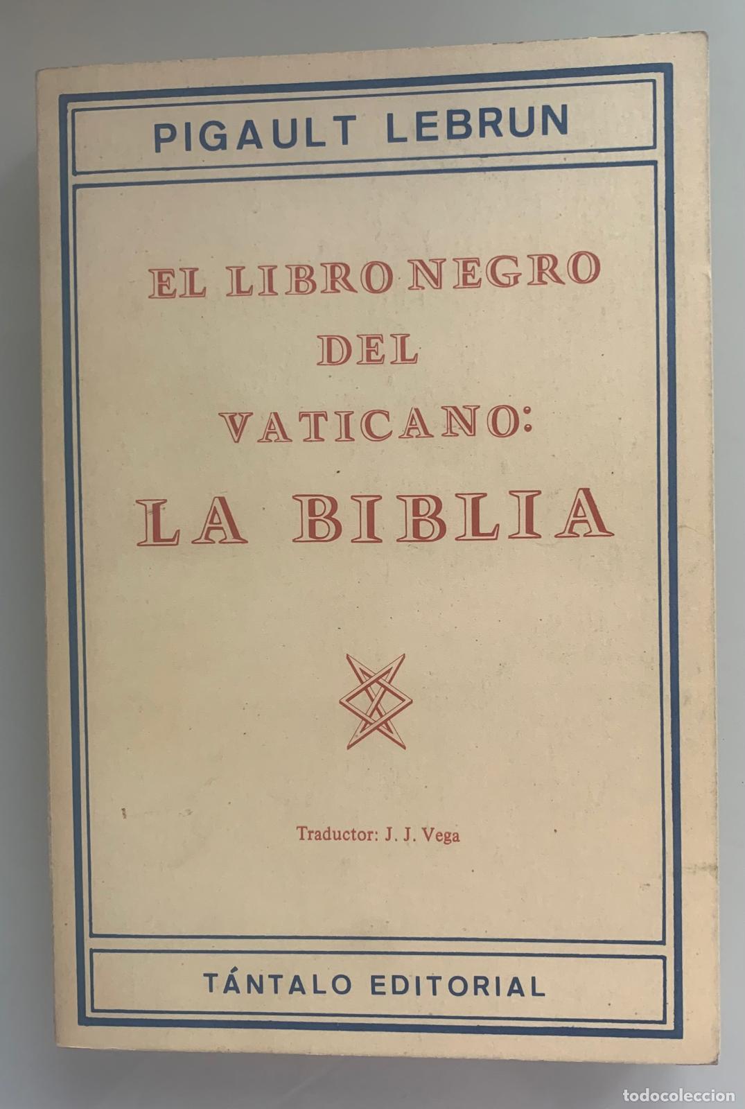 Libros: EL LIBRO NEGRO DEL VATICANO: LA BIBLIA - Pigault Lebrun - Foto 2