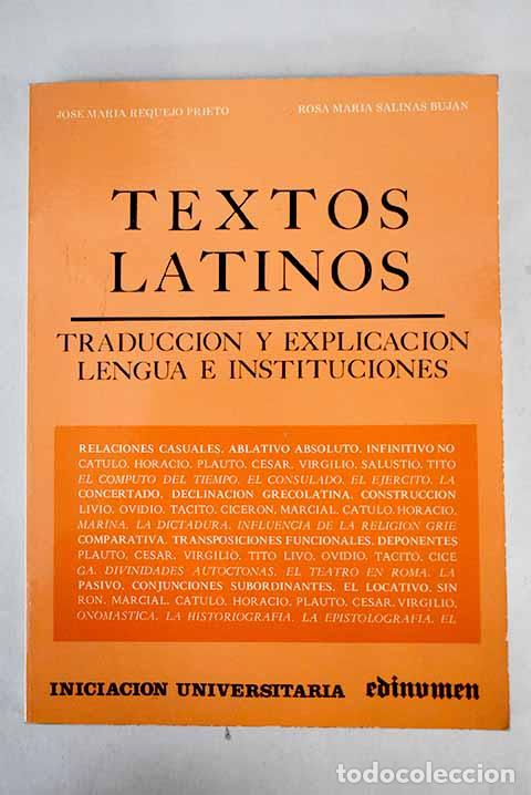 Libros: TEXTOS LATINOS - Jos&eacute; Mar&iacute;a Requejo Prieto - Foto 2
