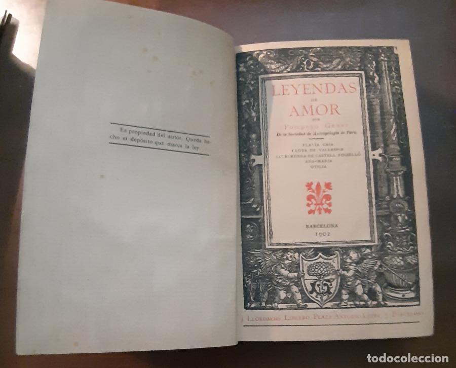 Libros: LEYENDAS DE AMOR - Pompeyo Gener - Foto 3