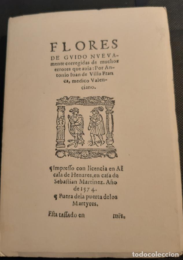 Libros: Flores de Guido nuevamente corregidas de muchos errores que av&iacute;a : Por Antonio Juan de Villafranca,