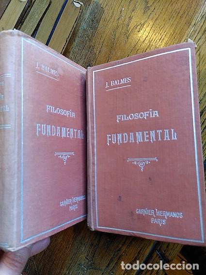 Libros: FILOSOF&Iacute;A FUNDAMENTAL (2 tomos) - Jaime Balmes - Foto 1