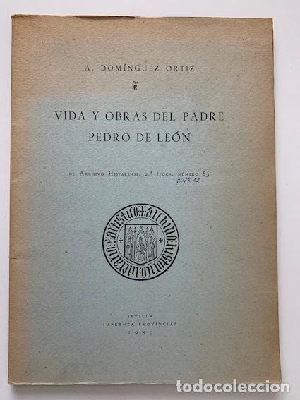 Libros: VIDA Y OBRA DEL PADRE PEDRO DE LE&Oacute;N - A. DOM&Iacute;NGUEZ ORTIZ - Foto 1