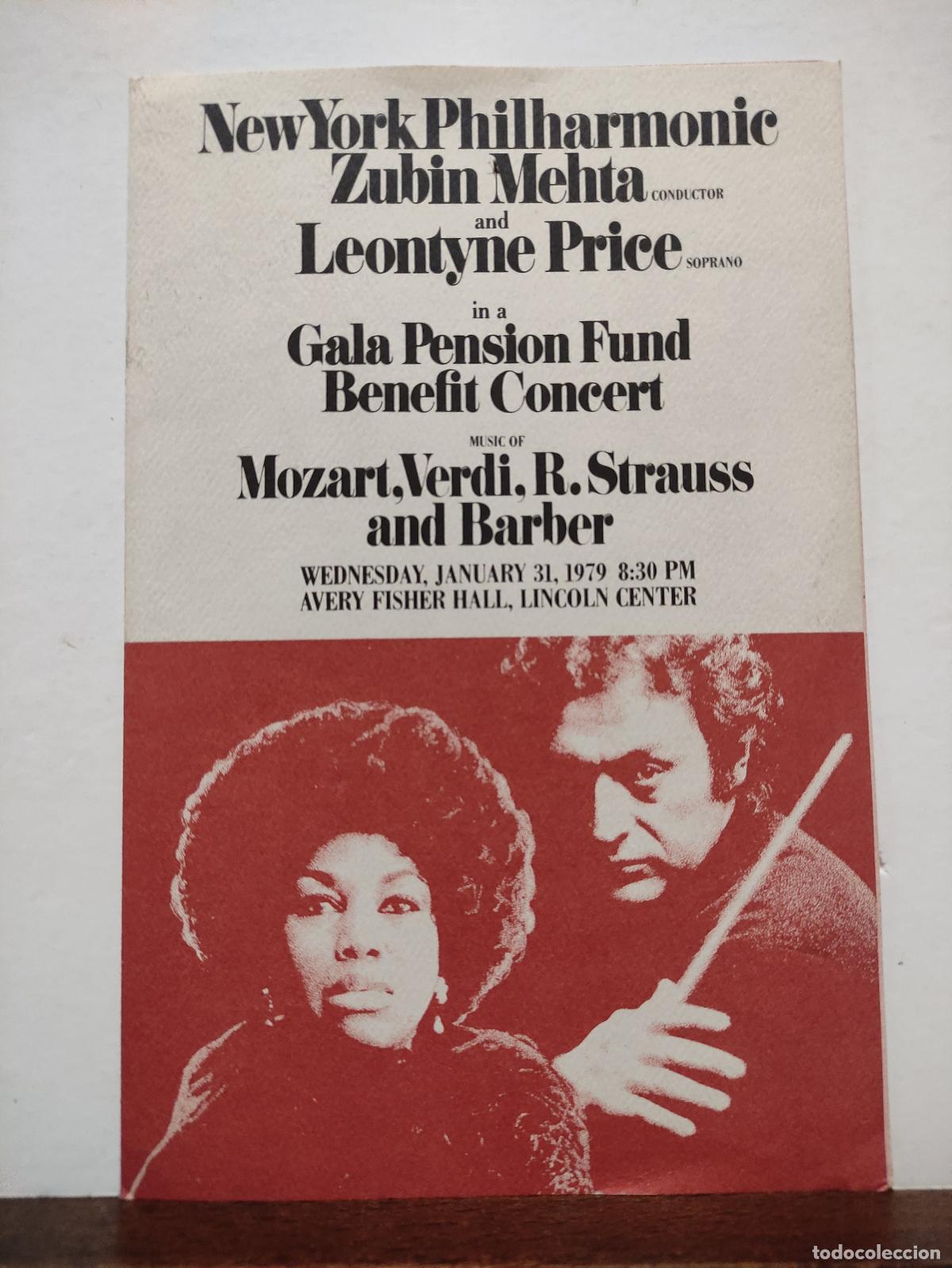 books: NEW YORK PHILARMONIC - GALA PENSION FUND BENEFIC CONCERT