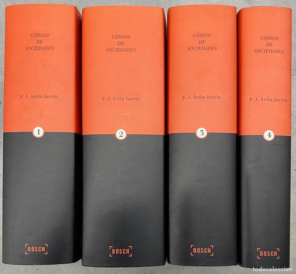 Libros: CODIGO DE SOCIEDADES, cuatro vul&uacute;menes - AVILA JARDINJ