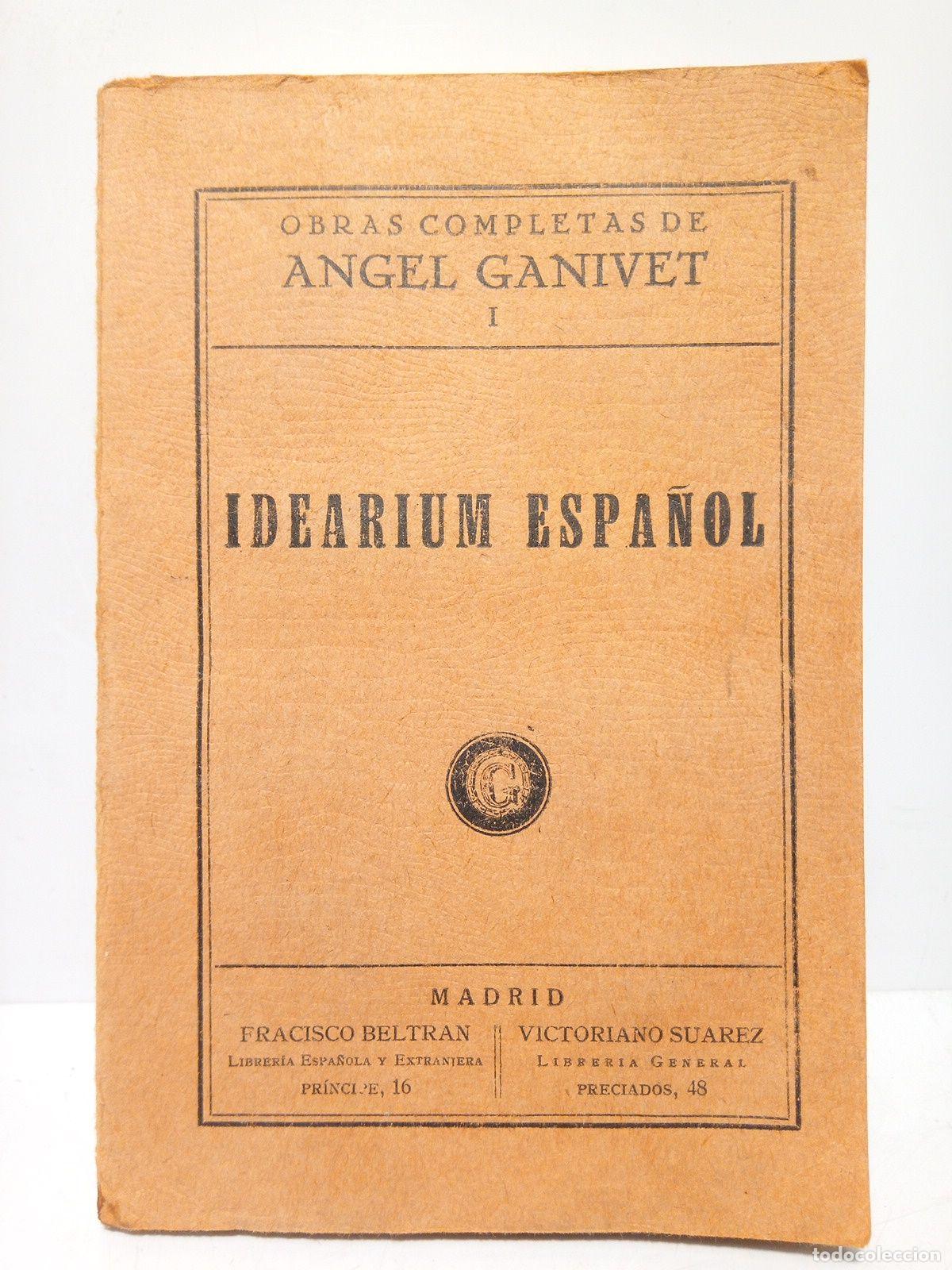 Libros: GANIVET, Angel - Idearium Espa&ntilde;ol - Foto 1