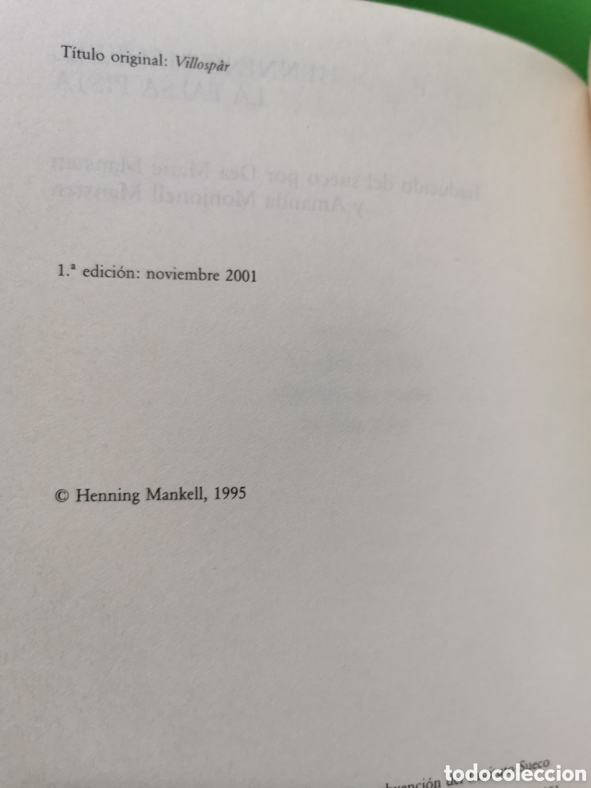 Libros: LA FALSA PISTA. HENNING MANKELL. ED.TUSQUETS - Foto 3