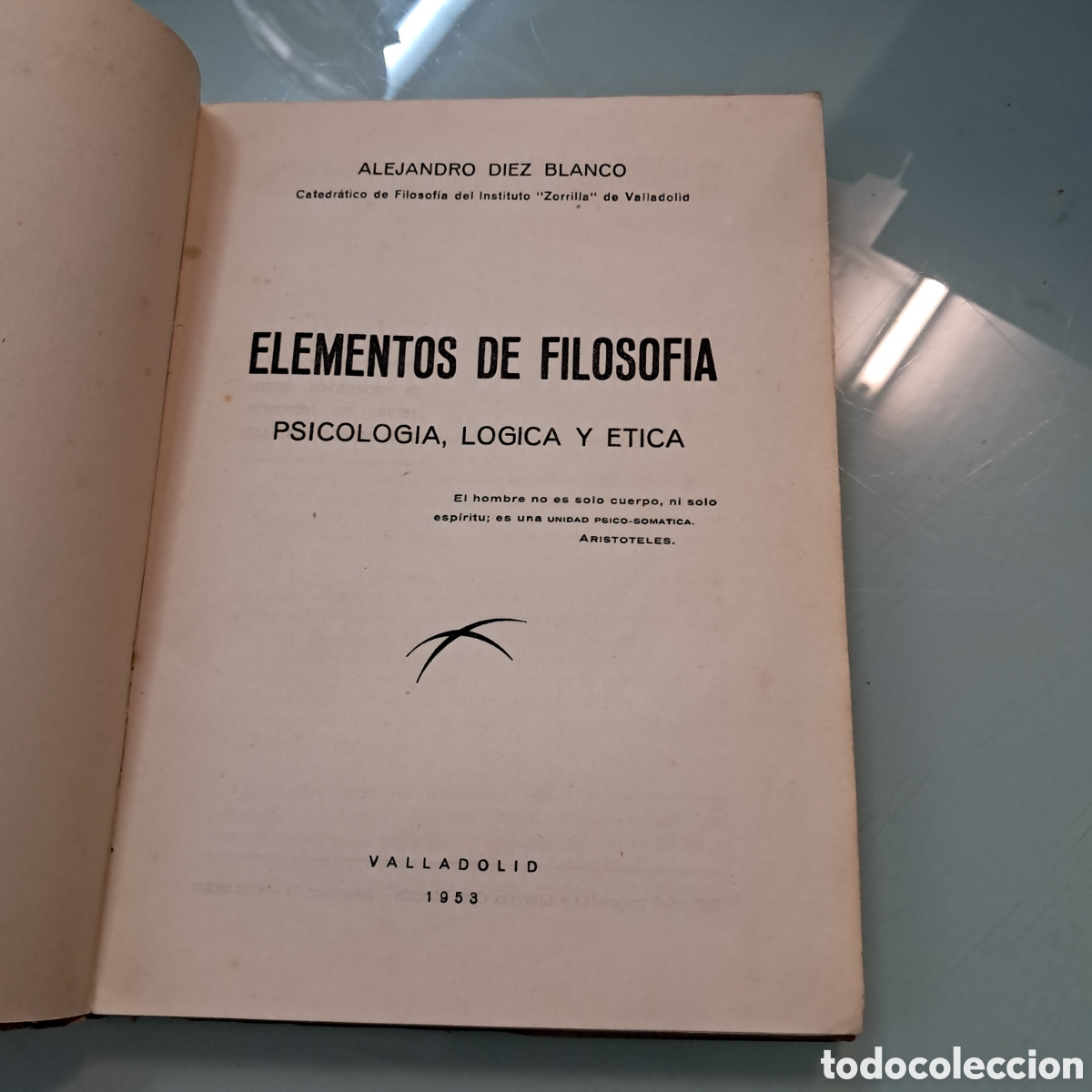 Libros: Alejandro D&iacute;ez Blanco, Elementos de Filosofia, 1953 - Foto 2