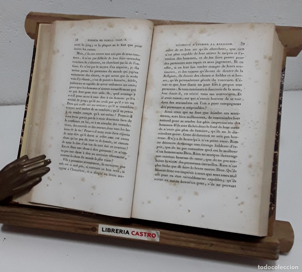 Libros: Pens&eacute;es de Blaise Pascal. R&eacute;tablies suivant le plan de lauteur. - Blaise Pascal. - Foto 2