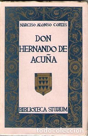 Libros: DON HERNANDO DE ACU&Ntilde;A - Alonso Cort&eacute;s, Narciso - Foto 1