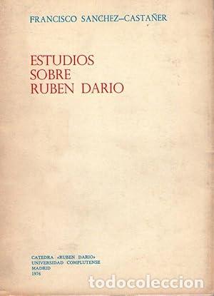 Libros: ESTUDIOS SOBRE RUBEN DARIO - Sanchez-Casta&ntilde;er, Francisco - Foto 1