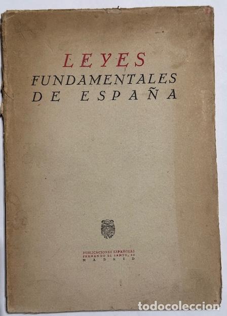 Libros: LEYES FUNDAMENTALES DE ESPA&Ntilde;A - Foto 1