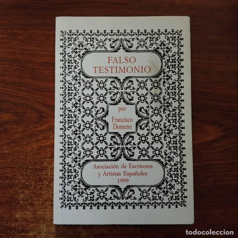 Libros: Falso testimonio - Francisco Domene - Foto 1