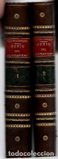 Libri di seconda mano: Genio del cristianismo o bellezas de la religi&oacute;n cristiana. Tomos I y II. - Chateaubriand, Augusto d
