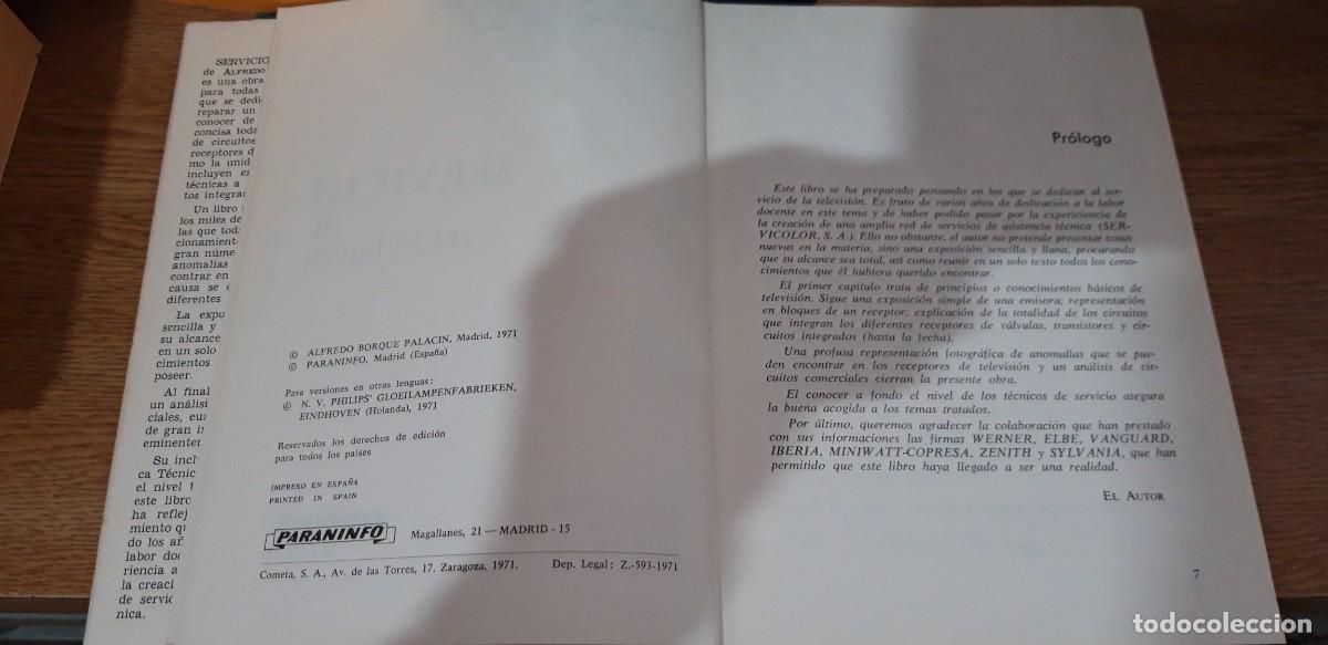 Libros: SERVICIO DE TV - Alfredo Borque Palac&iacute;n - Foto 3