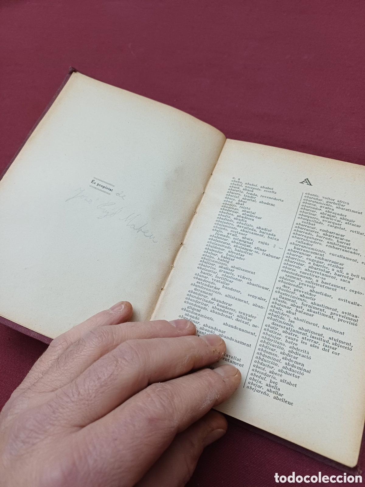 Libros: DICCIONARIO, DICCIONARI CASTELL&Agrave;- CATAL&Agrave;, 1932 - Foto 7
