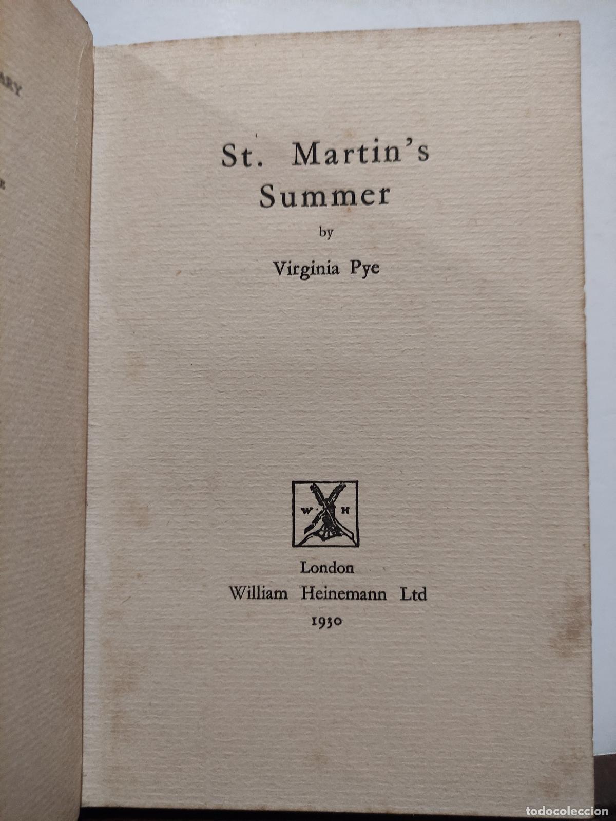 Libros: ST. MARTINS SUMMER - VIRGINIA PYE - 1930 - Foto 5