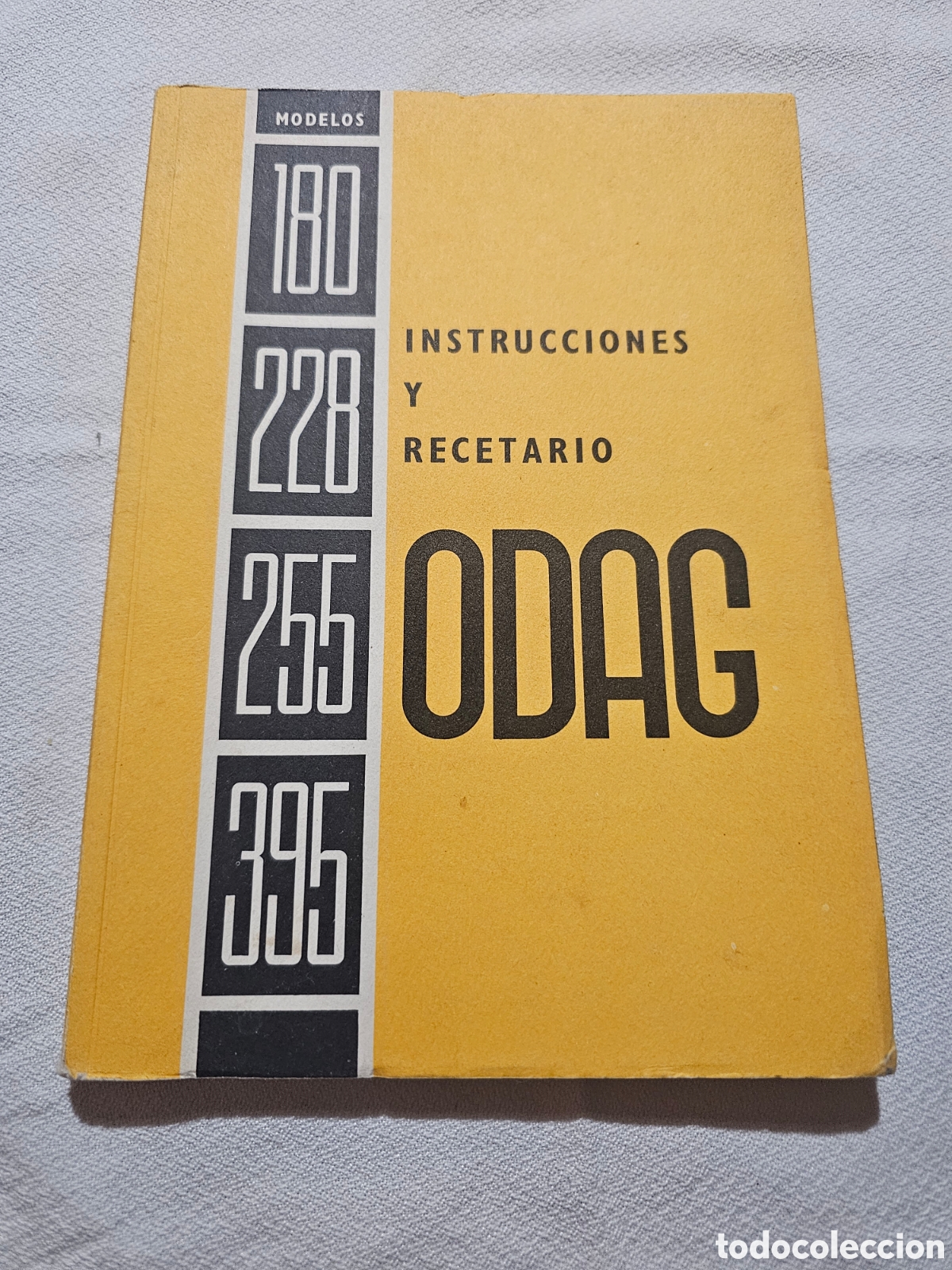 Libros: INSTRUCCIONES Y RECETARIO ODAG - Foto 1