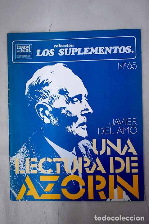 Libros: Una lectura de Azor&iacute;n.- Amo, Javier del - Foto 1