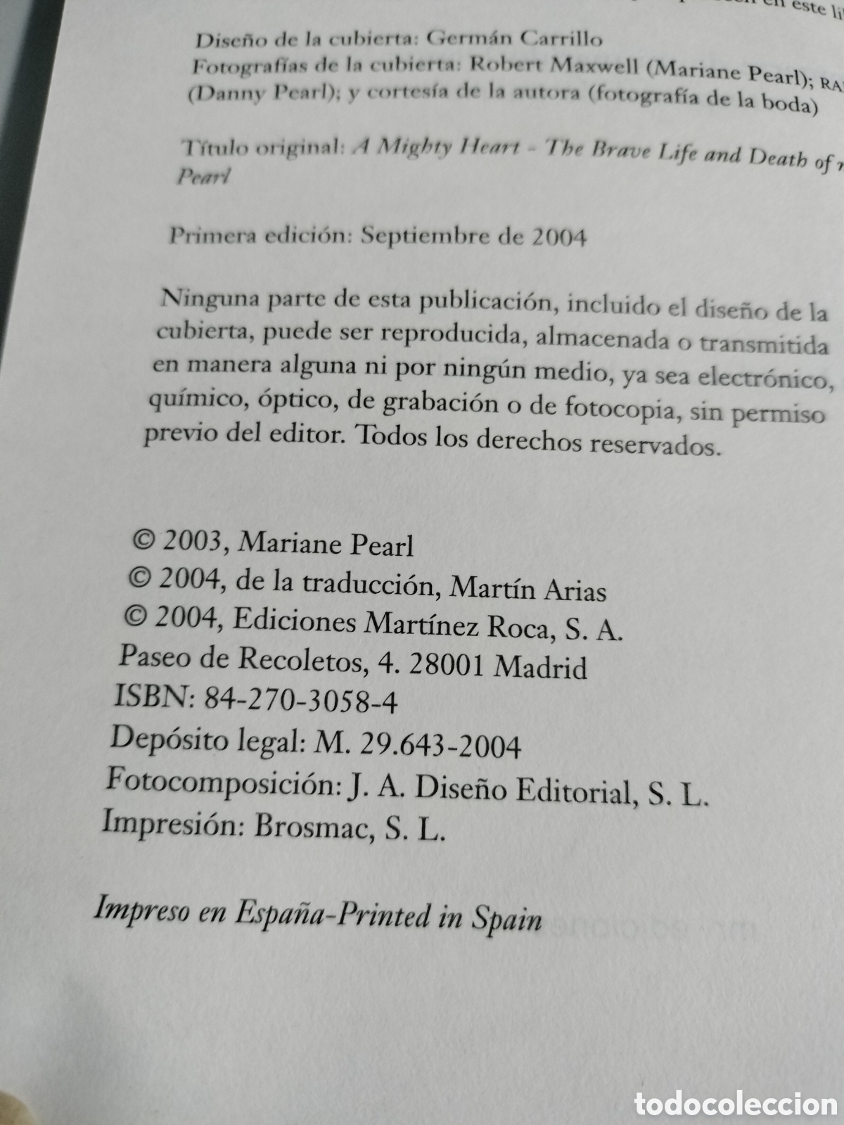 Libros: Un coraz&oacute;n invencible - Mariane Pearl - Foto 4