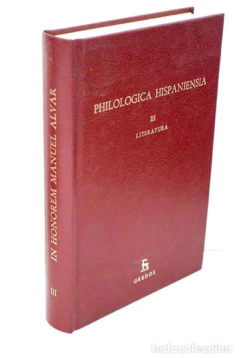 books: Philologica hispaniensia in honorem Manuel Alvar, tomo III