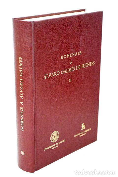 Libros: Homenaje a &Aacute;lvaro Galm&eacute;s de Fuentes, tomo III - Foto 1