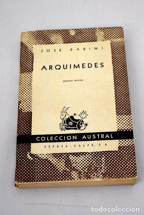Libros: Arqu&iacute;medes: Babini, Jos&eacute;.- Babini, Jos&eacute; - Foto 1