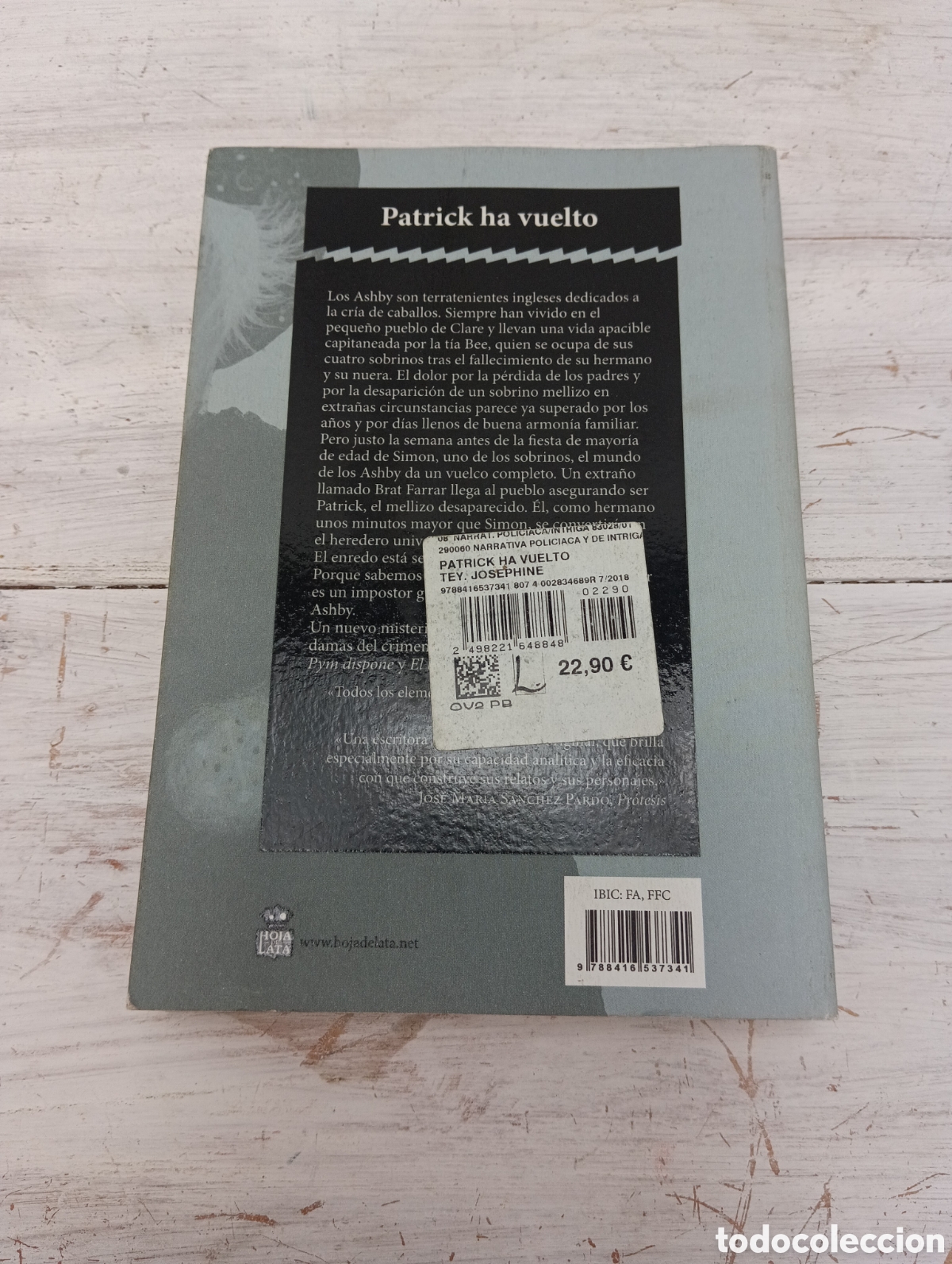Libros: LIBRO PATRICK HA VUELTO. JOSEPHINE TEY. - Foto 7