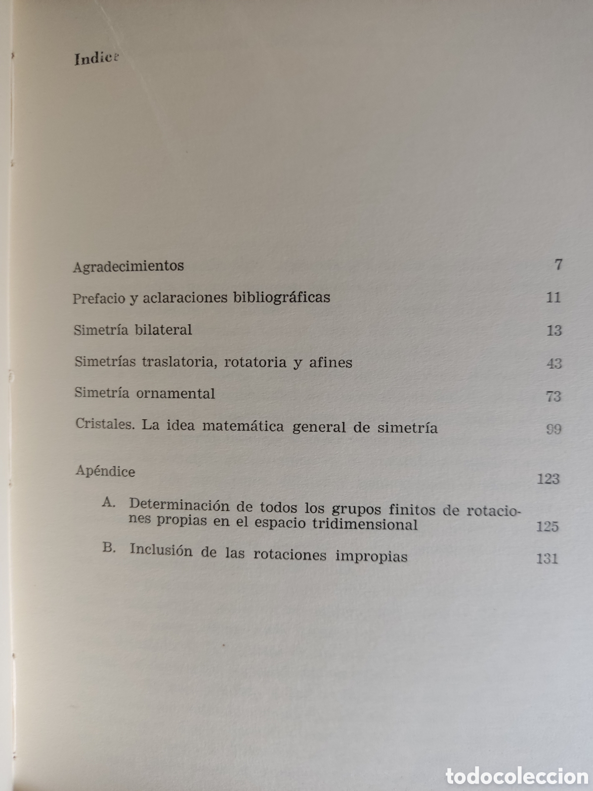 Libros: La simetr&iacute;a/ Hermann Weyl/ Nueva Visi&oacute;n, 1958 - Foto 4