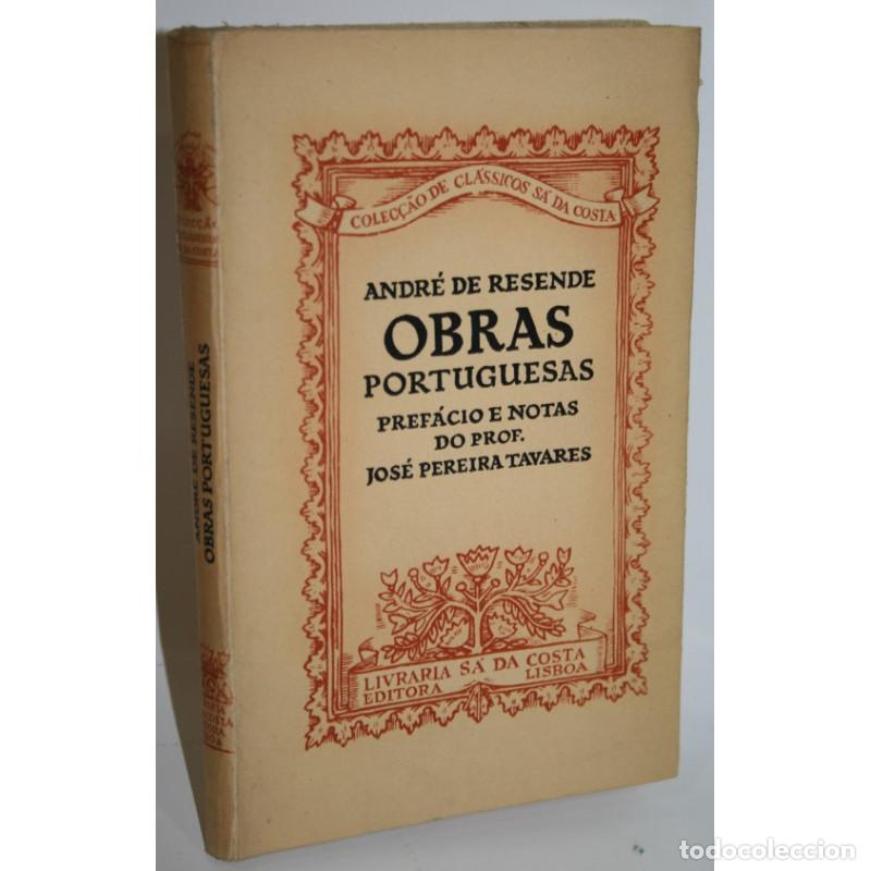Libros: OBRAS PORTUGUESAS - RESENDE, Andr&eacute; de - Foto 1